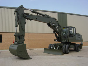 O & K MH6 Wheeled Excavator - ex military vehicles for sale, mod surplus